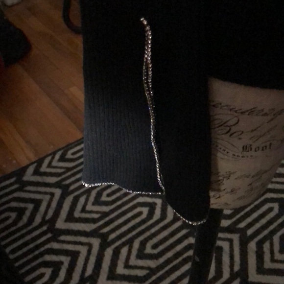 Inc black sweater with rhinestone details - Picture 2 of 2